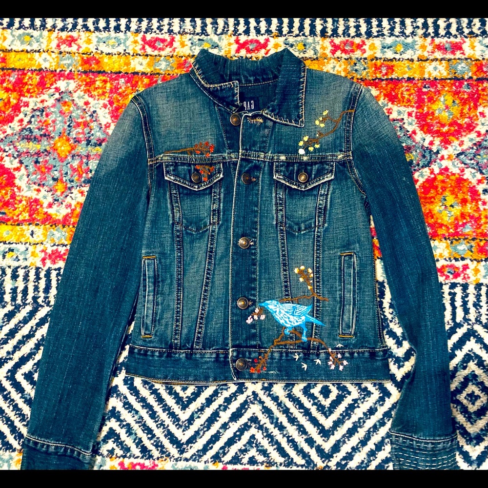 Women’s Gap Embroidered Jean Jacket
